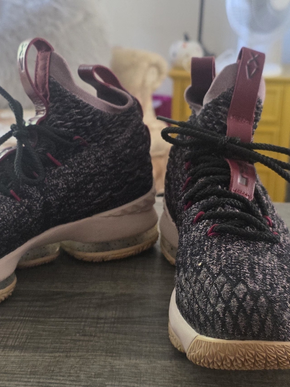 Nike Kids High-Top Sneakers in Dark Purple and Pink